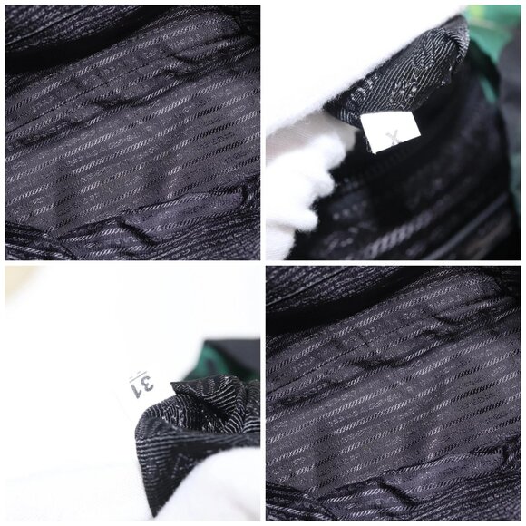 PRADA Backpack Nylon Green Silver Auth 158946V main image 15